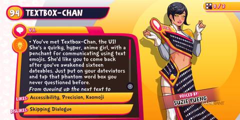 Textbox-Chan in Date-A-Dex in Date Everything