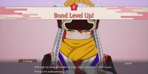 Increasing bond with Cuilang in Rune Factory: Guardians of Azuma