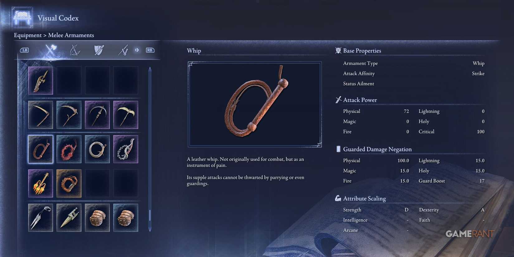 Whip in Elden Ring Nightreign