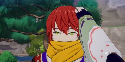 The player patting Cuilang's head in Rune Factory: Guardians of Azuma