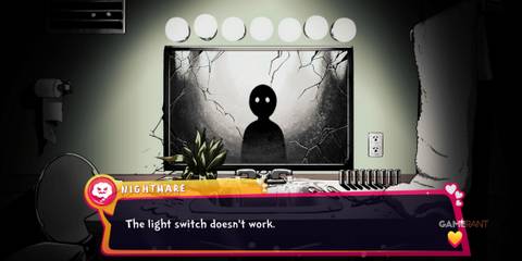 The player in a nightmare in Date Everything