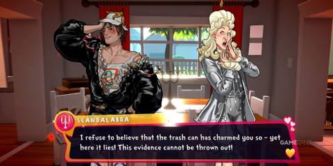 Scandalabra surprised that the player is dating Cam in Date Everything