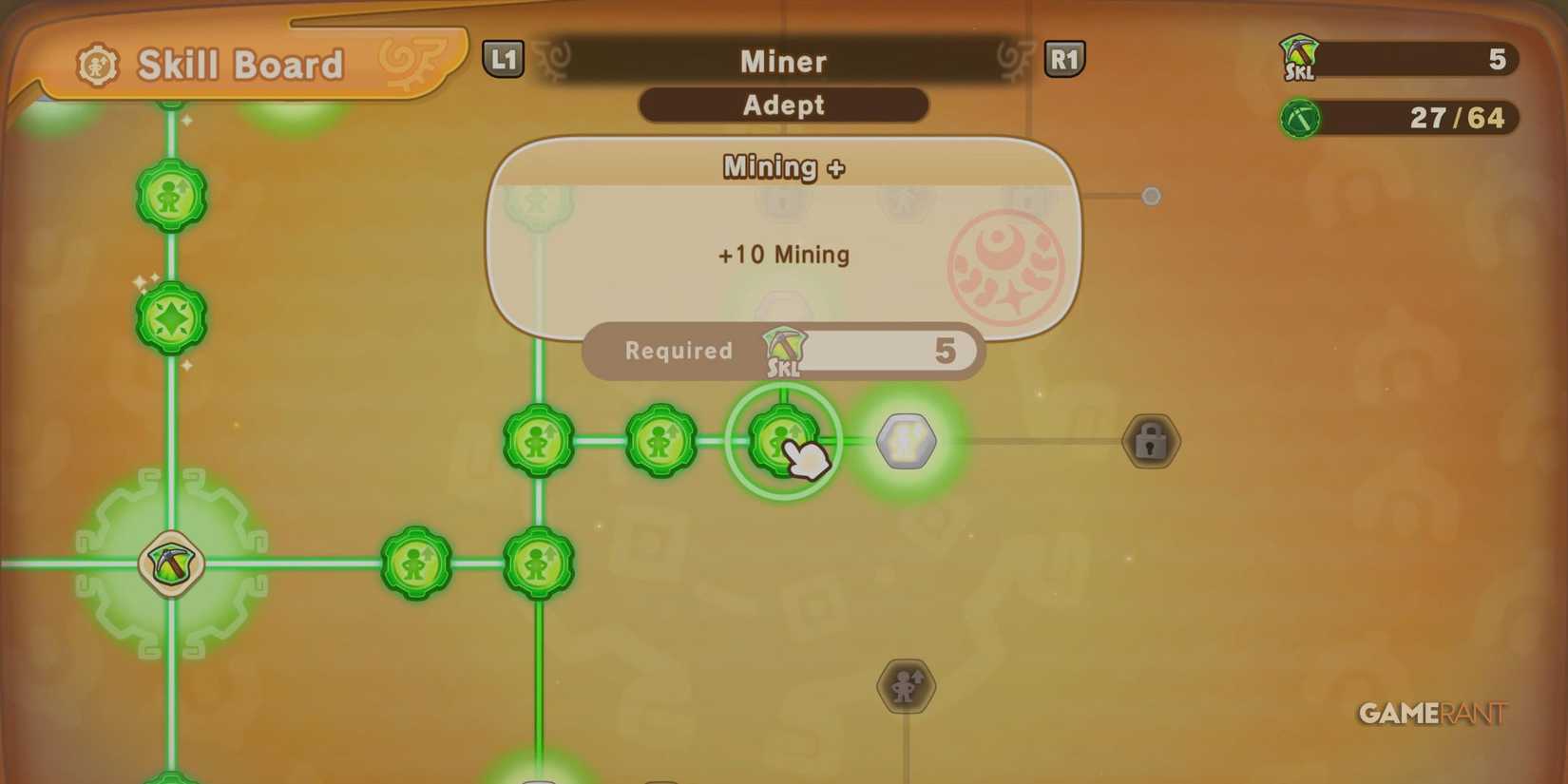 Mining Plus skill in Fantasy Life I: The Girl Who Steals Time