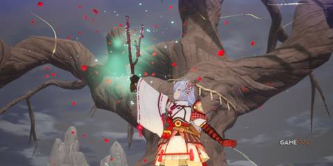 Kaguya dancing in Rune Factory: Guardians of Azuma