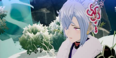 Kaguya looking sad in Rune Factory: Guardians of Azuma