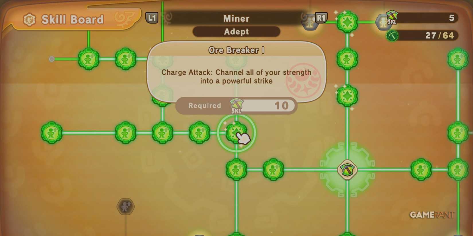 Ore Breaker skill in Fantasy Life I: The Girl Who Steals Time