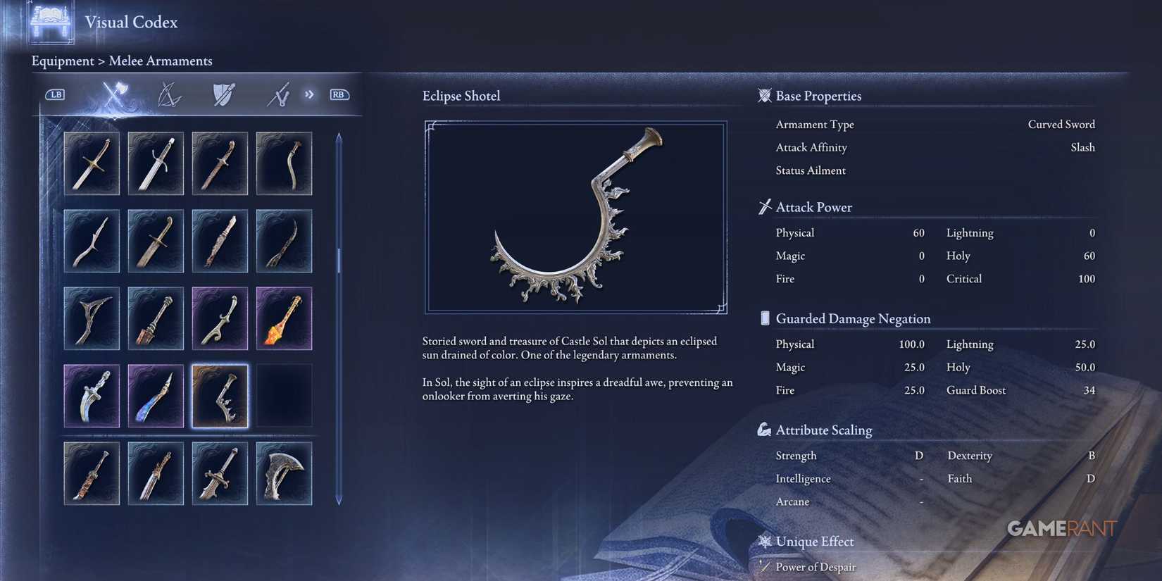 Eclipse Shotel in Elden Ring Nightreign