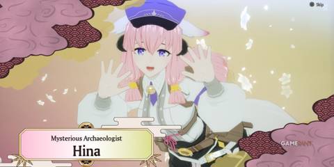 Hina intro screen in Rune Factory: Guardians of Azuma