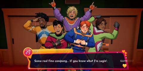 Hank 3 flirting with the player in Date Everything