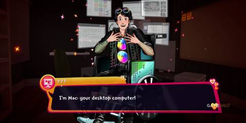 Mac introducing themselves in Date Everything