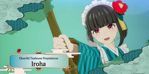 Iroha intro screen in Rune Factory: Guardians of Azuma