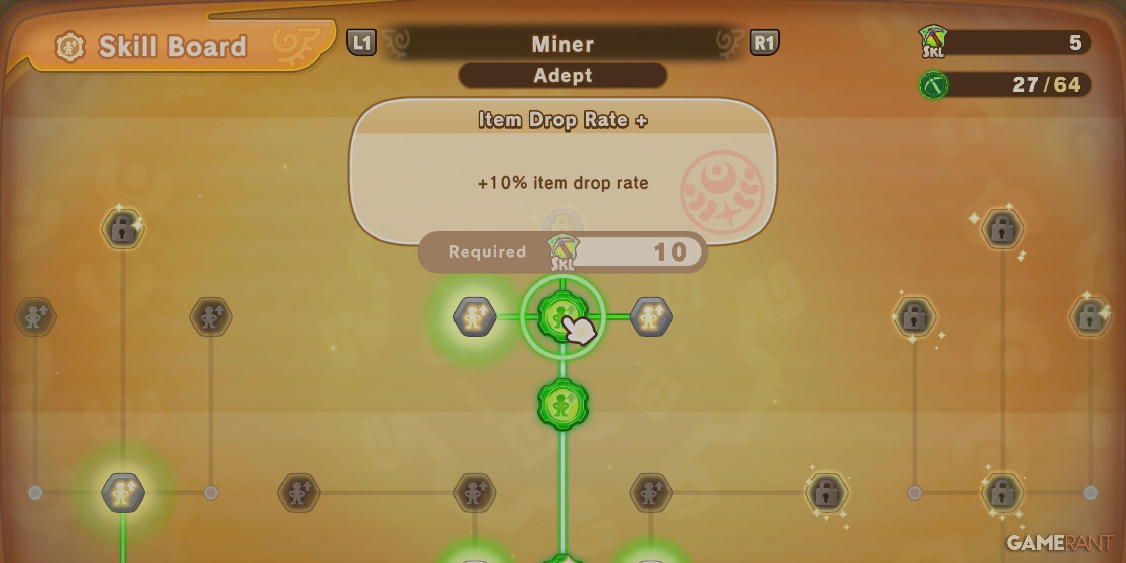 Subject drop rate plus skills in fantasy life I: The girl who steals time