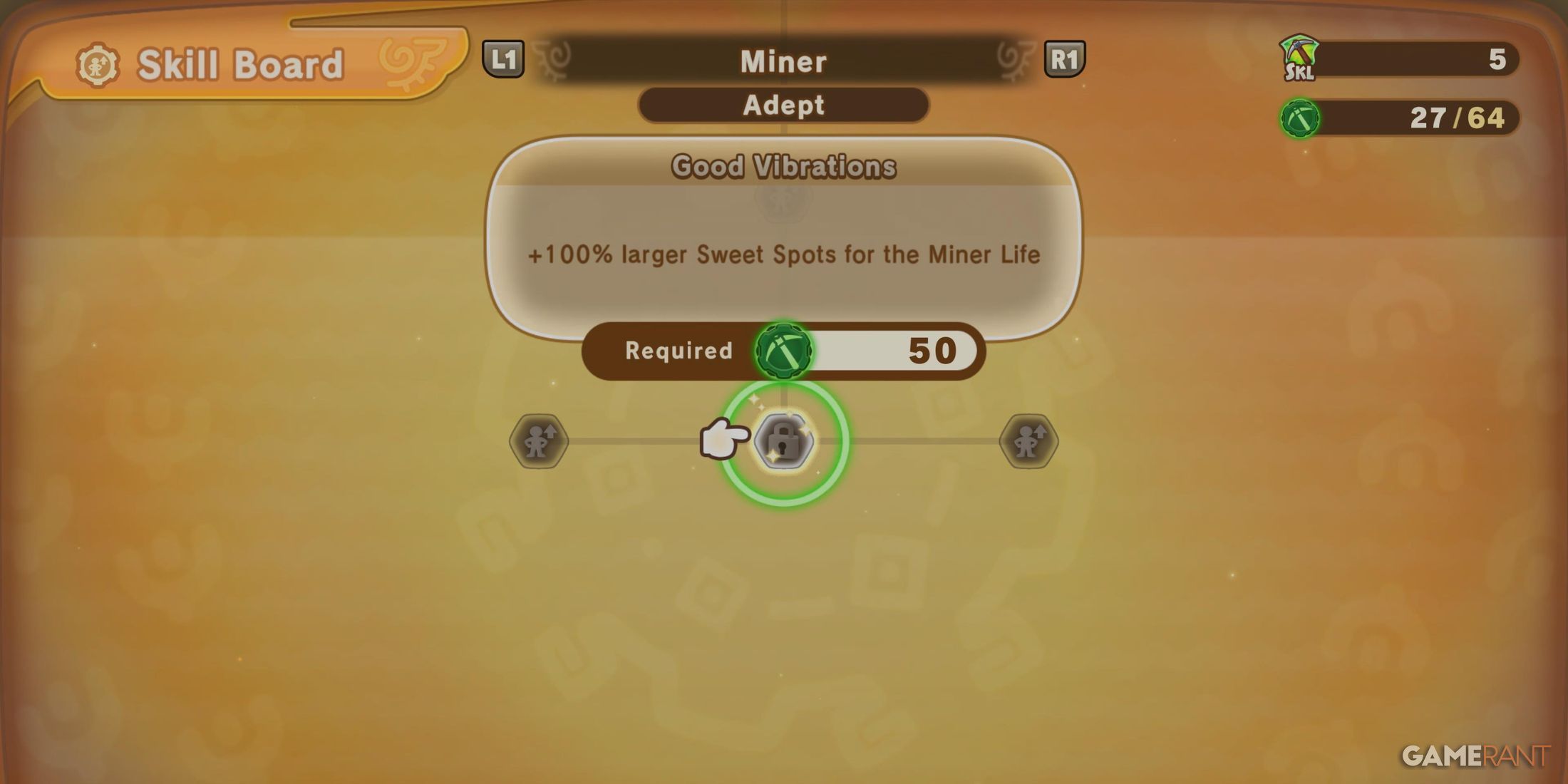 Good vibrations skills in fantasy life I: The girl who steals time