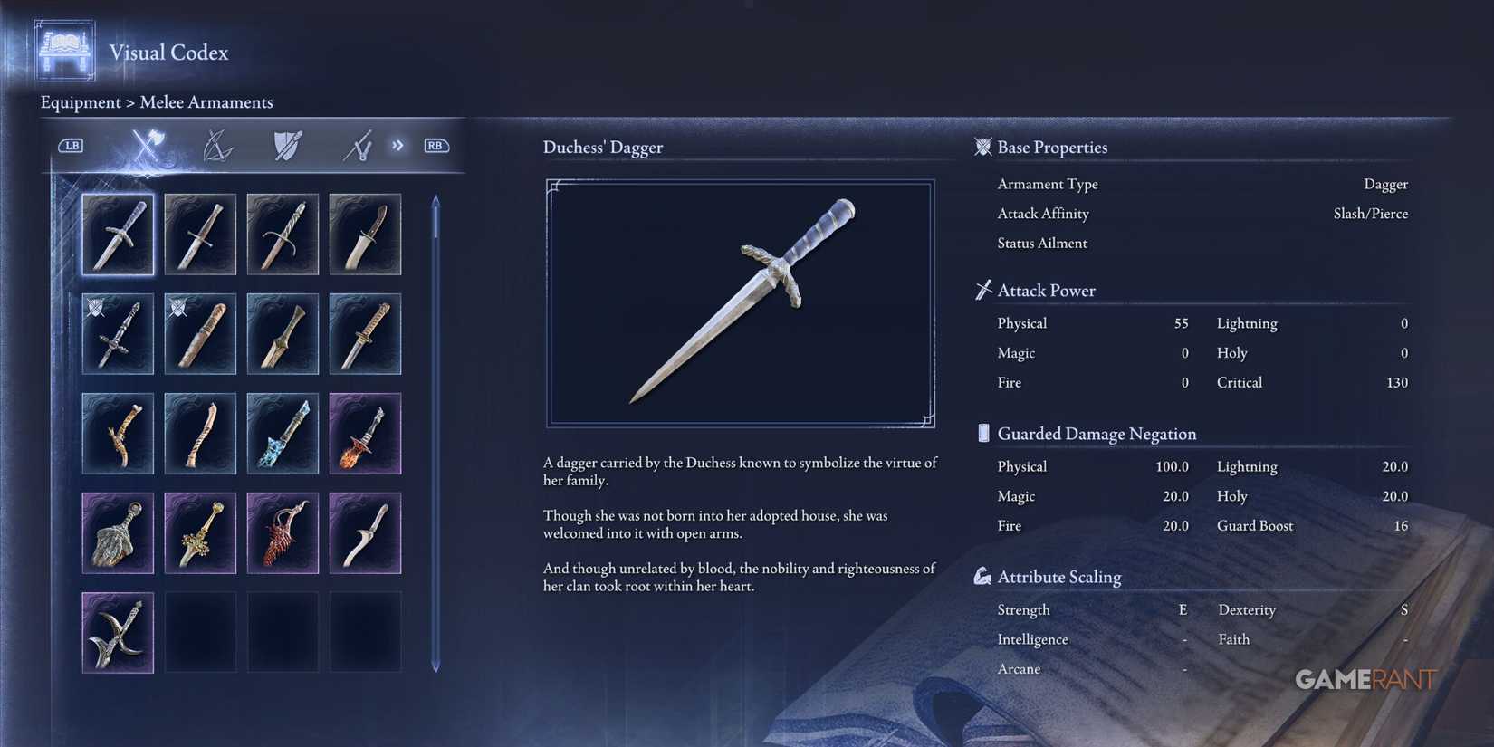 Duchess' Dagger in Elden Ring Nightreign
