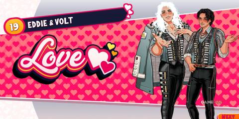 Eddie and Volt love screen in Date Everything