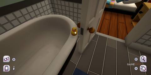 A rubber duck on the bath in Date Everything