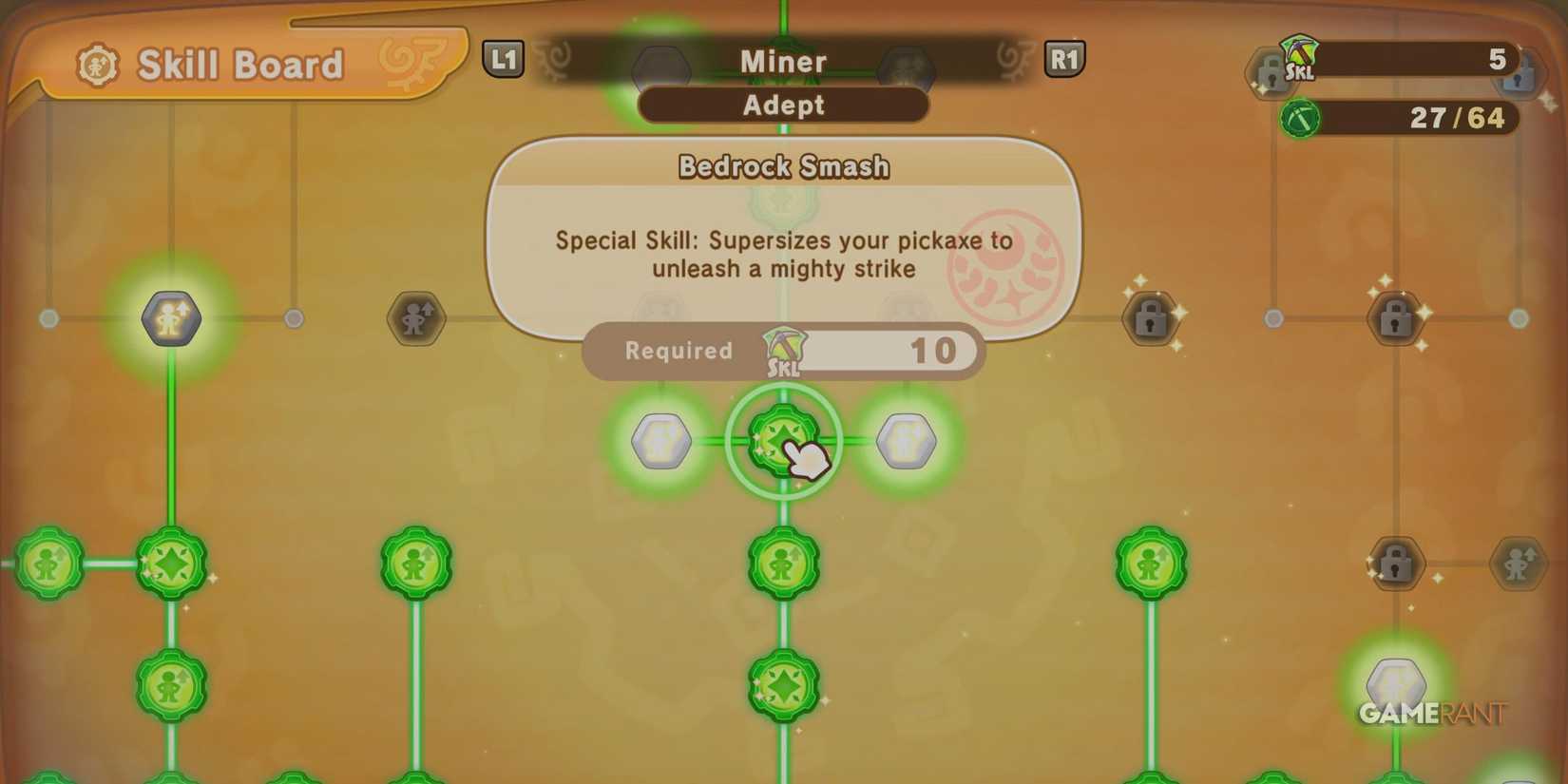 Bedrock Smash skill in Fantasy Life I: The Girl Who Steals Time