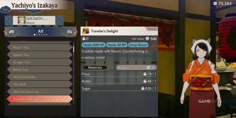 Traveler's Delight in Rune Factory: Guardians of Azuma