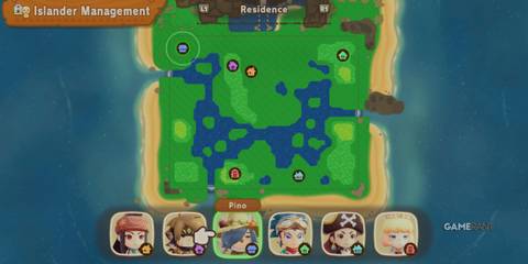 A player looking at their island residents in Fantasy Life I: The Girl Who Steals Time