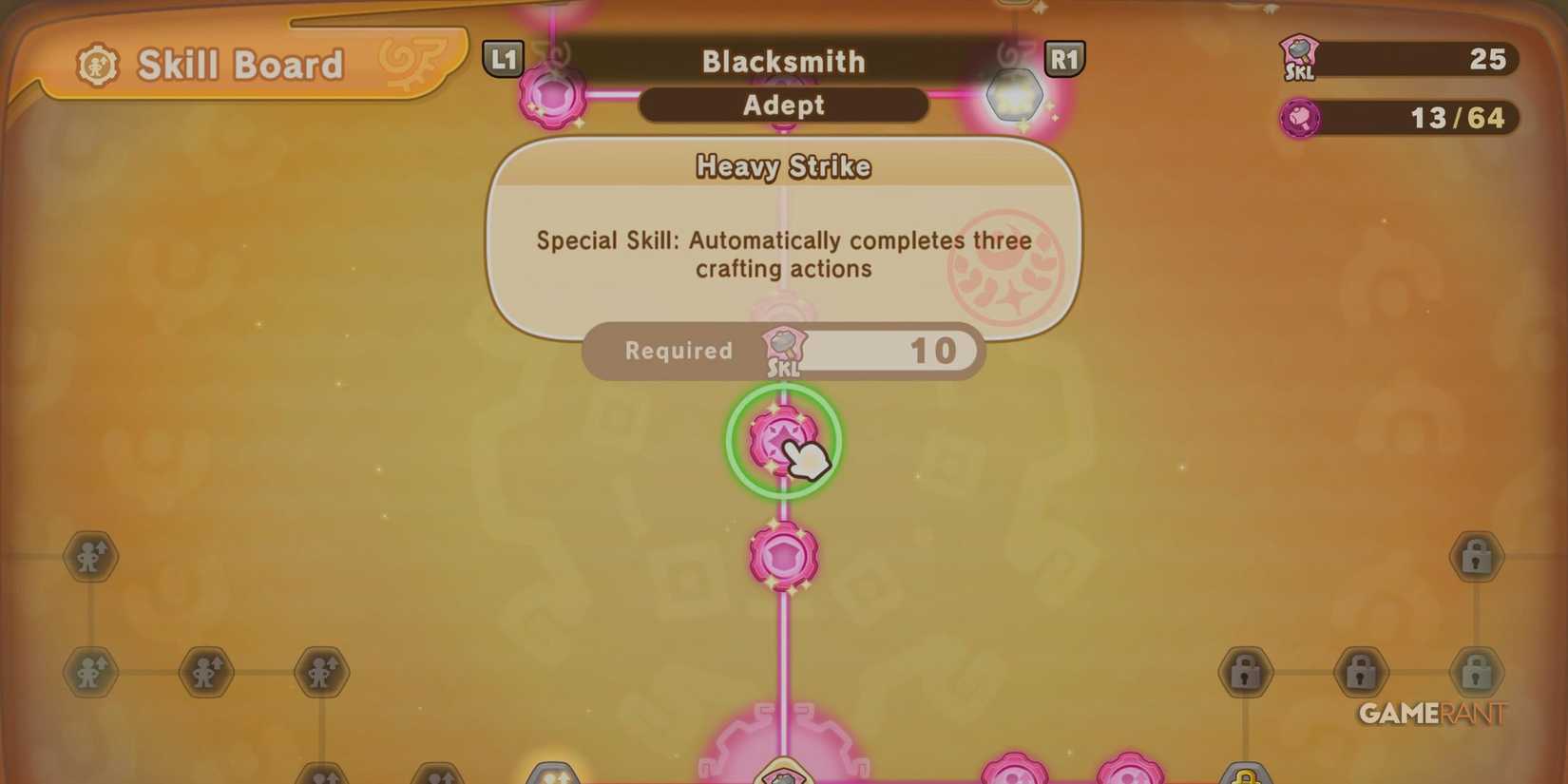 Heavy Strike in Fantasy Life I: The Girl Who Steals Time