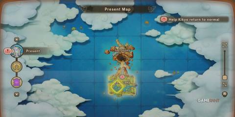 Present Map in Fantasy Life I: The Girl Who Steals Time