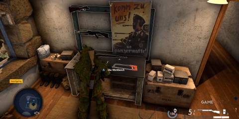 Workbench 1 Mud and Thunder Sniper Elite Resistance Collectibles