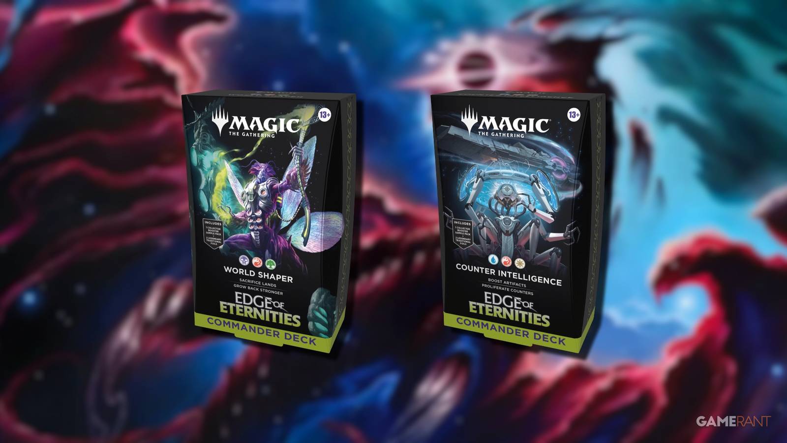 Magic: The Gathering's Edge of Eternities Commander Decks (and Possible Upgrades) Explained Magic: The Gathering's Edge of Eternities Commander Decks (and Possible Upgrades) Explained