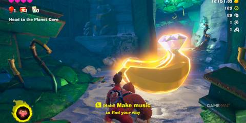 Banandium 51 location in Donkey Kong Bananza