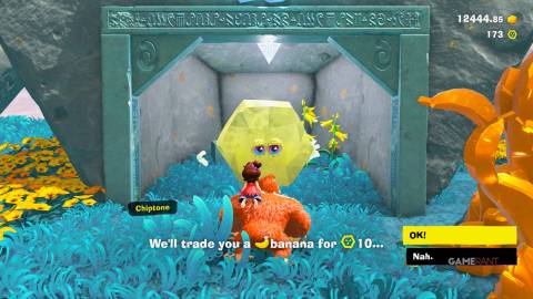 banandium chip exchange in donkey kong bananza