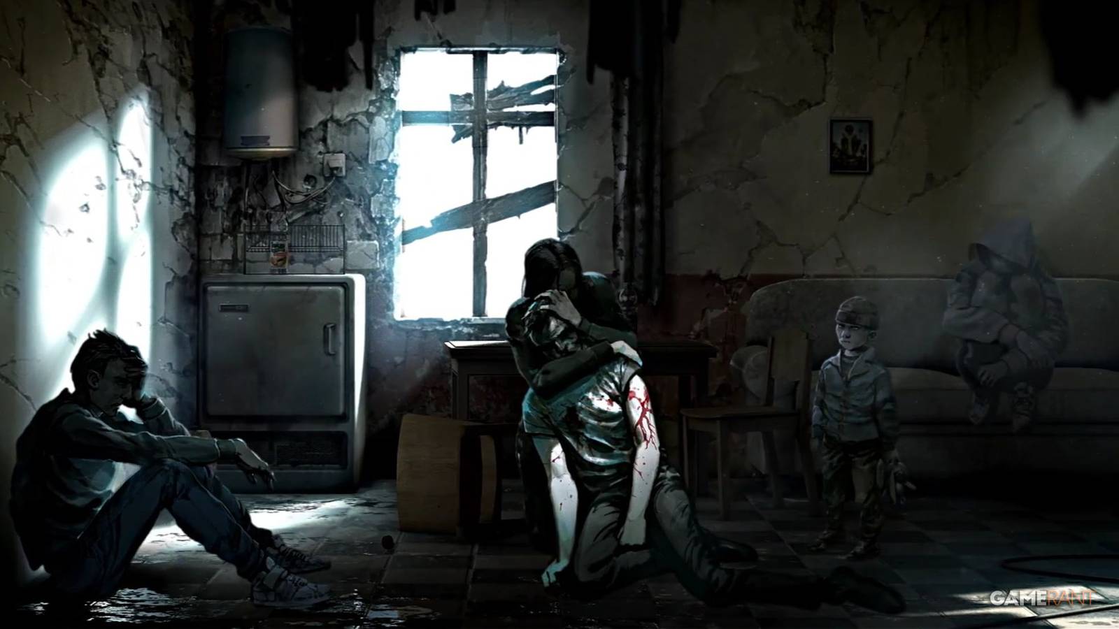 Screenshot from the trailer of This War of Mine