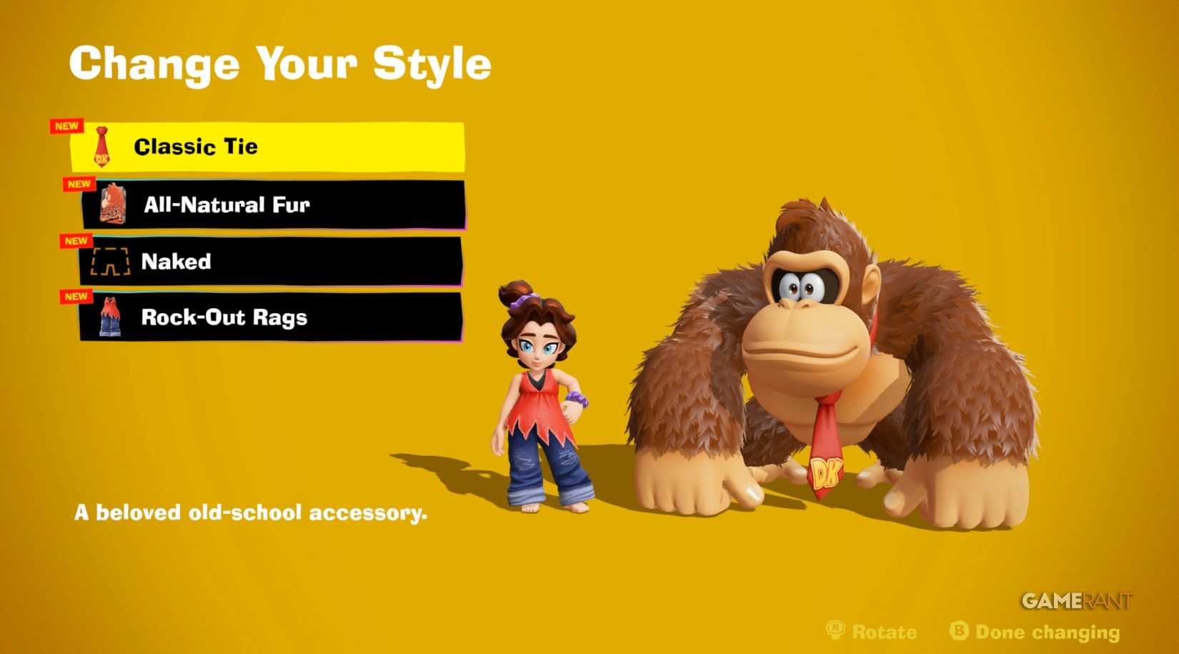 changing style dk bananza