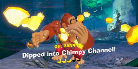 Dipped Into Chimpy Channel locaion in DK Bananza