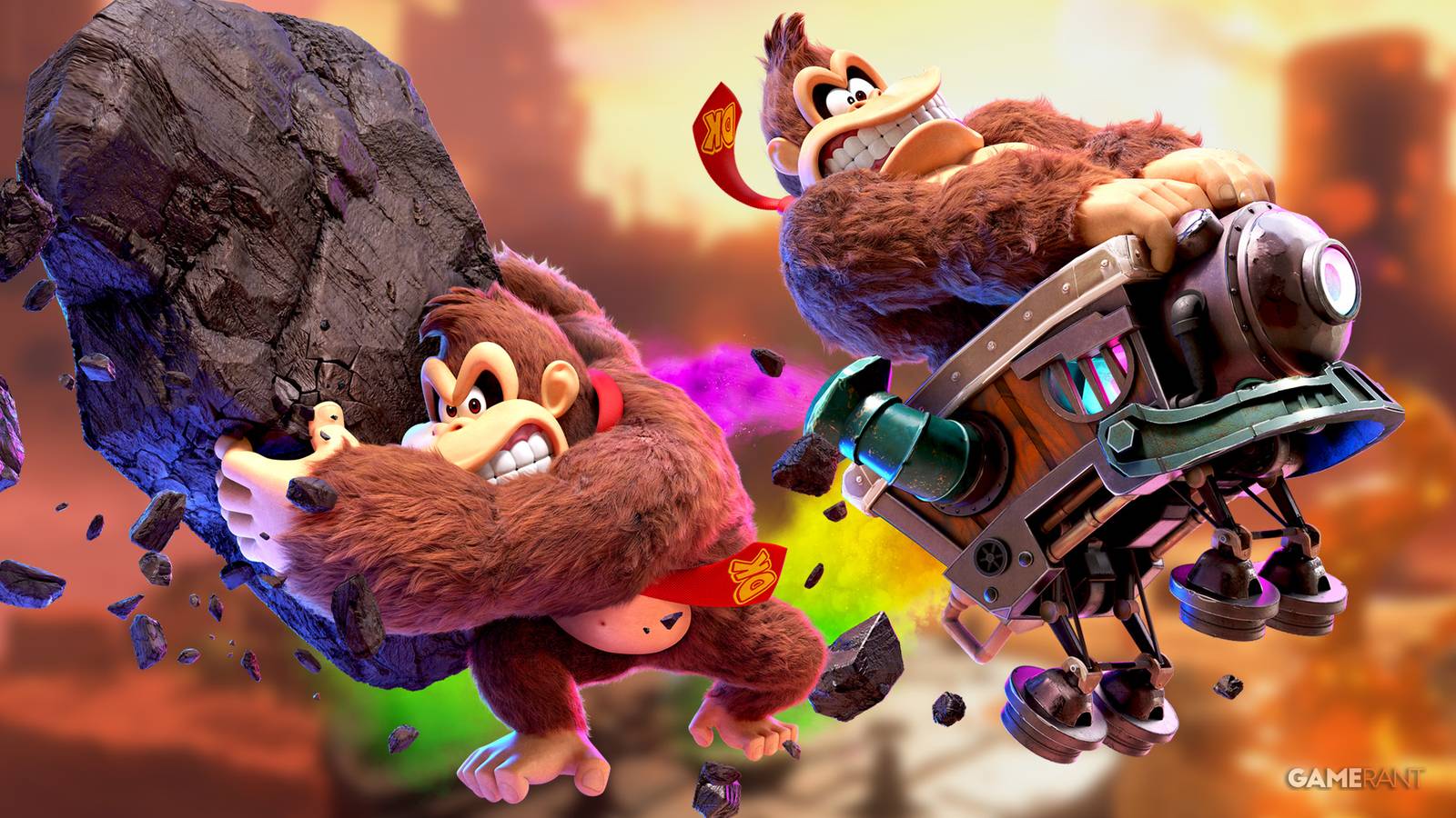 donkey kong bananza platforming as important as destruction