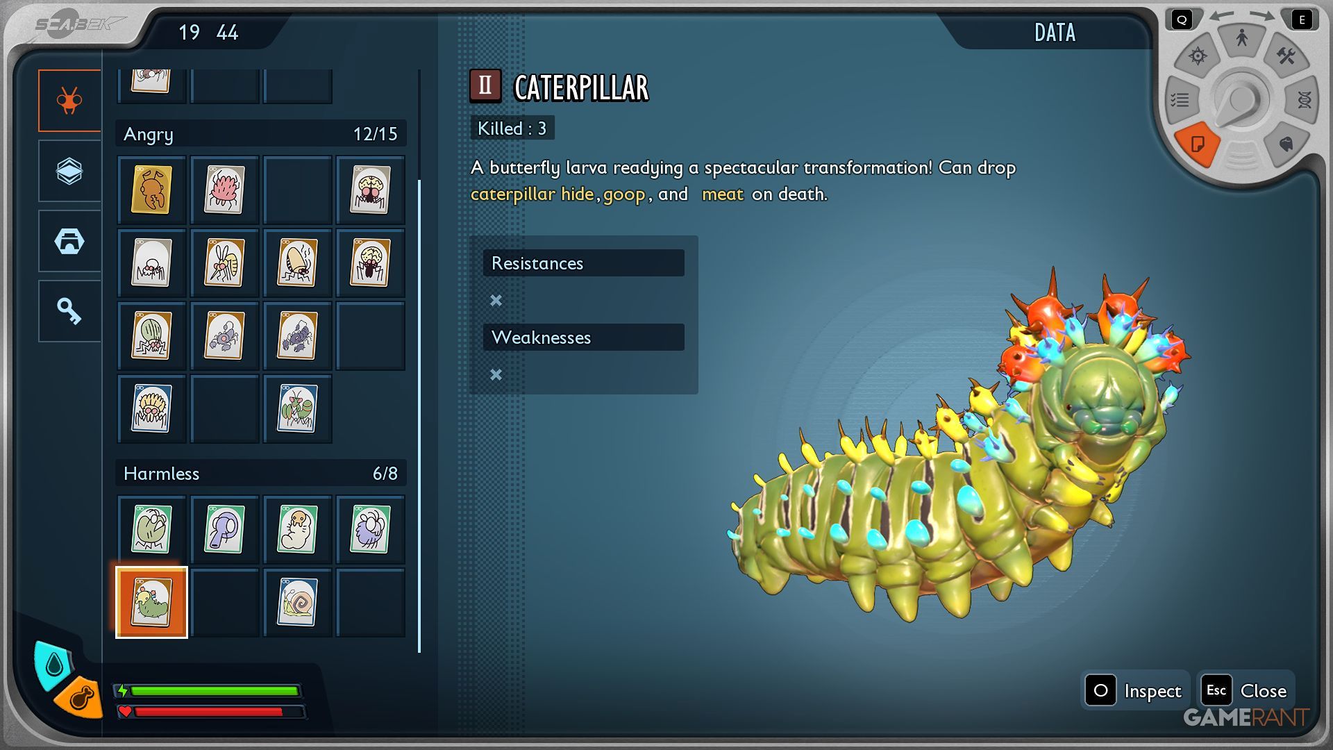 Grounded 2 - Creature Card - Caterpillar