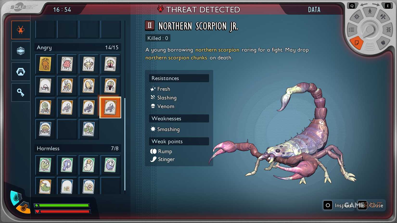 Grounded 2 - Creature Card - Northern Scorpion Jr.