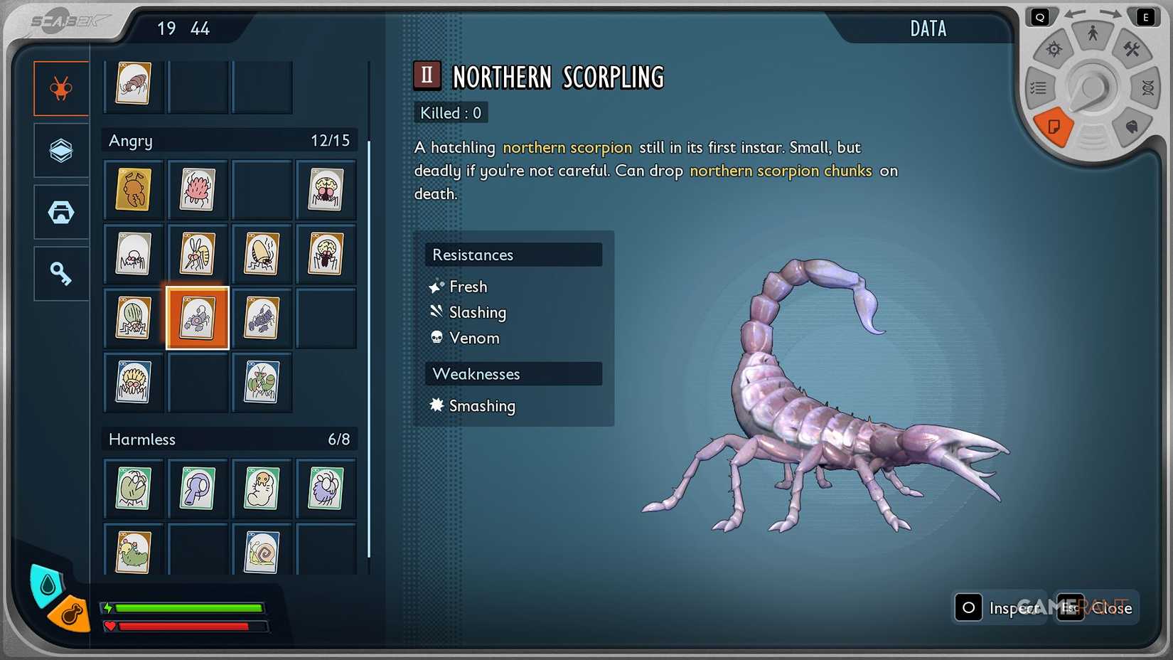 Grounded 2 - Creature Card - Northern Scorpling