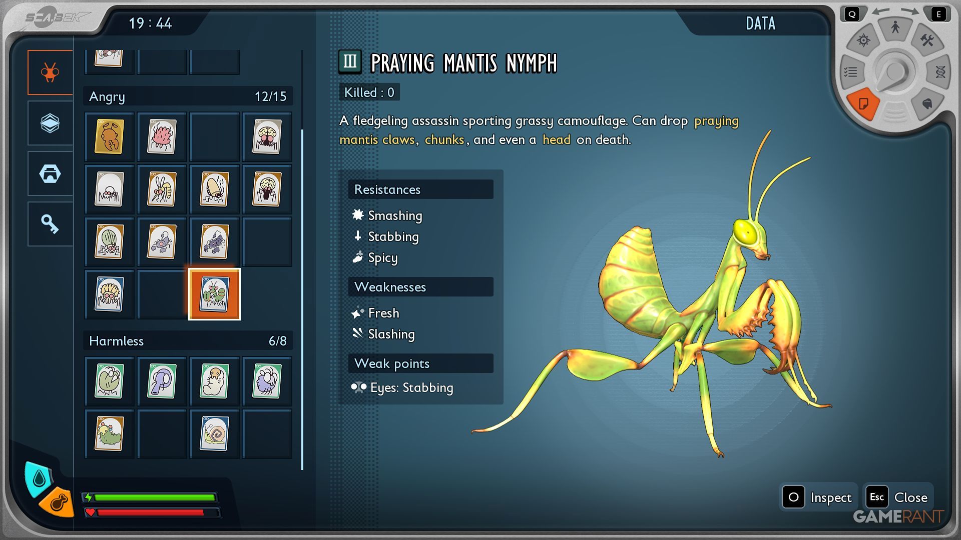 Grounded 2 - Creature Card - Praying Mantis Nymph