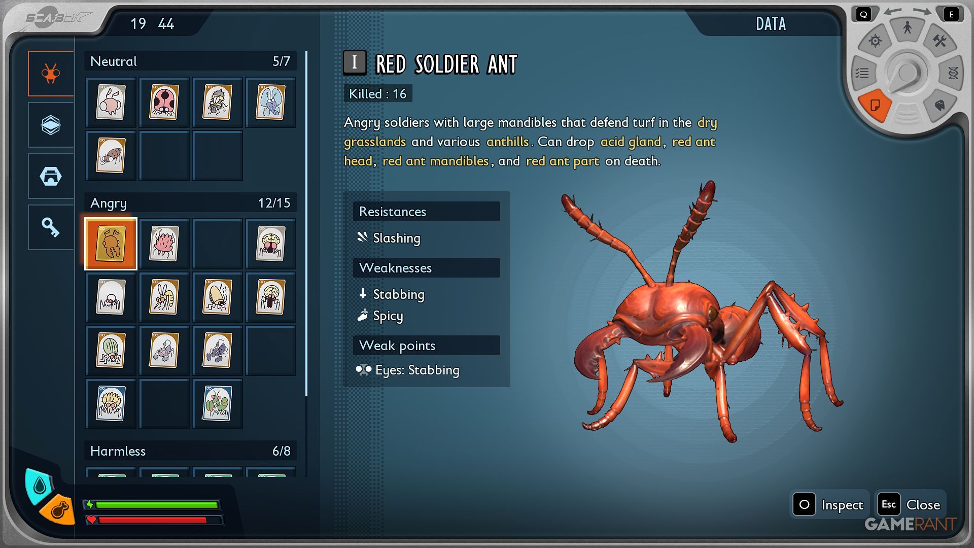 Grounded 2 - Creature Card - Red Soldier Ant