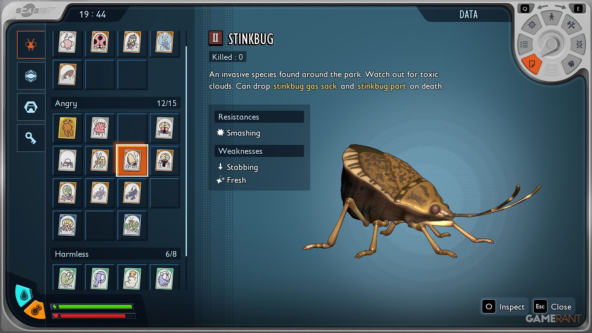 Grounded 2 - Creature Card - Stinkbug