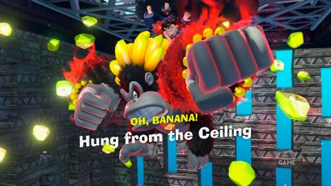 Hung From The Ceiling banandium gem in Donkey Kong Bananza