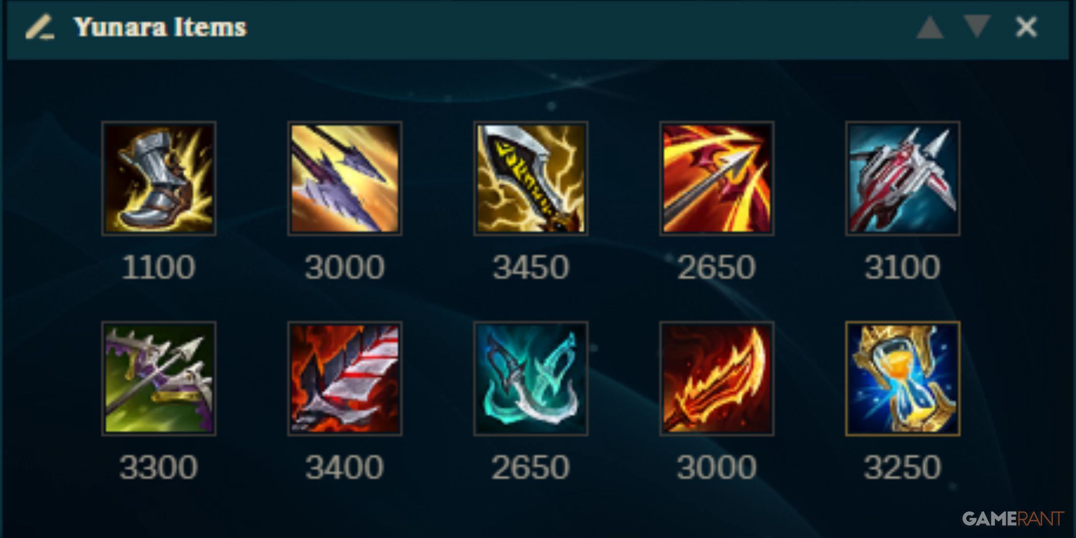 League of Legends - Yunara Items