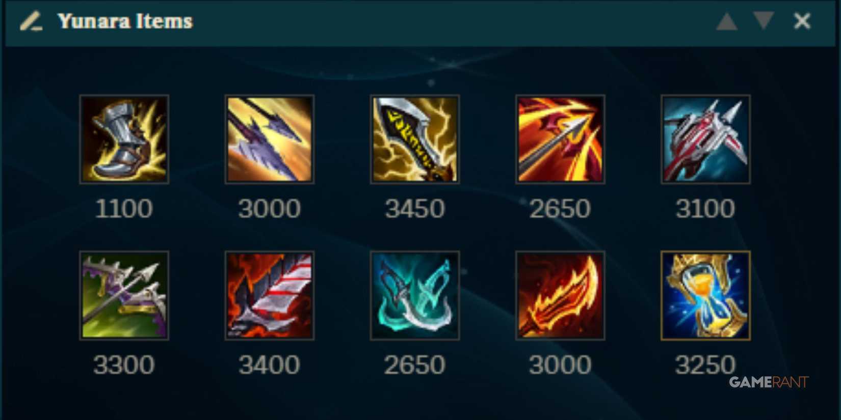 League of Legends - Yunara Items