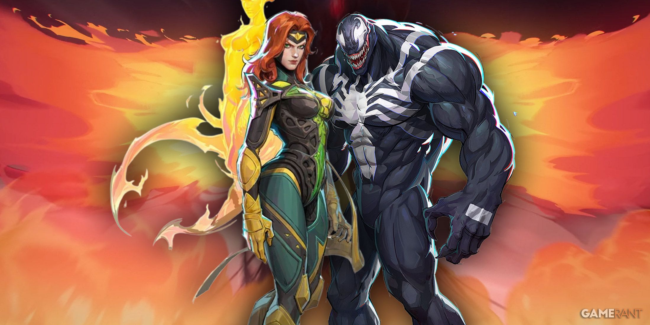 Marvel Rivals Venom Jean Grey Connection Touching
