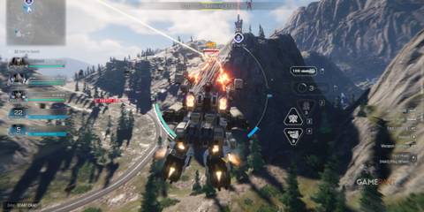 Mecha Break Tricera Gattling Guns