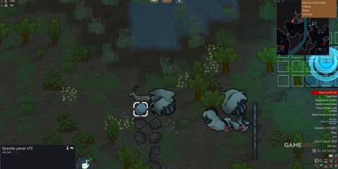 Night scene of gravlite cargo, wildlife, and a deployed Gravship anchor, highlighting Non‑Destructive Gravlaunch safety