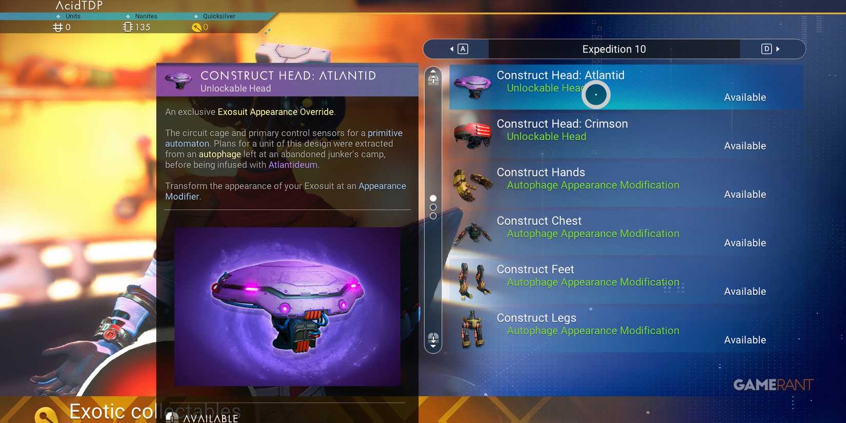 No Man's Sky Atlantid Head