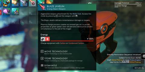 No Man's Sky Blaze Javelin