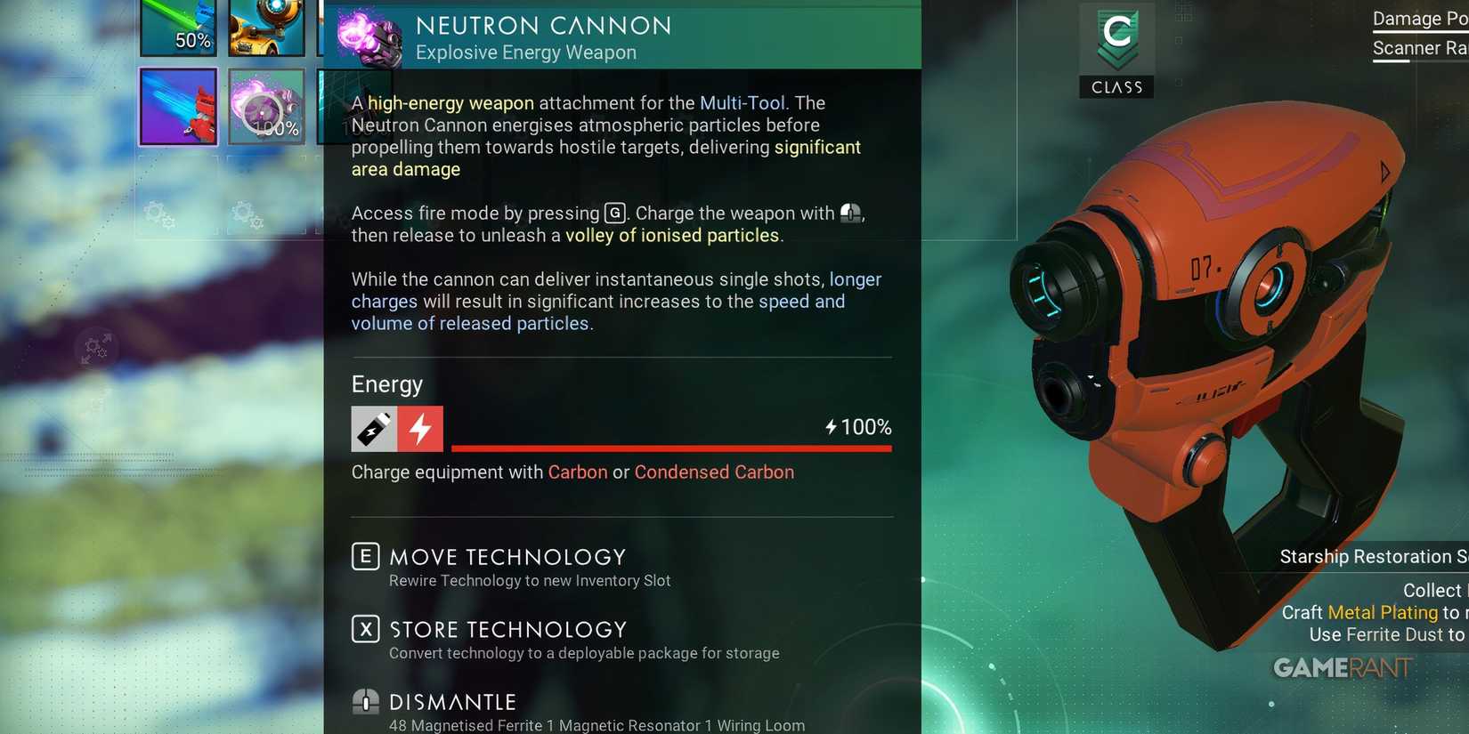 No Man's Sky Neutron Cannon