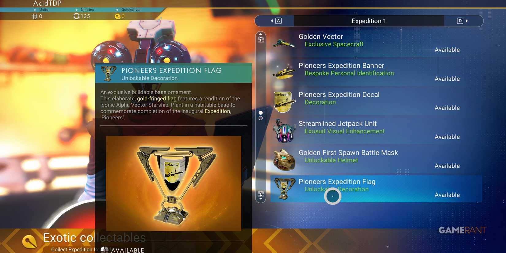 No Man's Sky Pioneers Flag