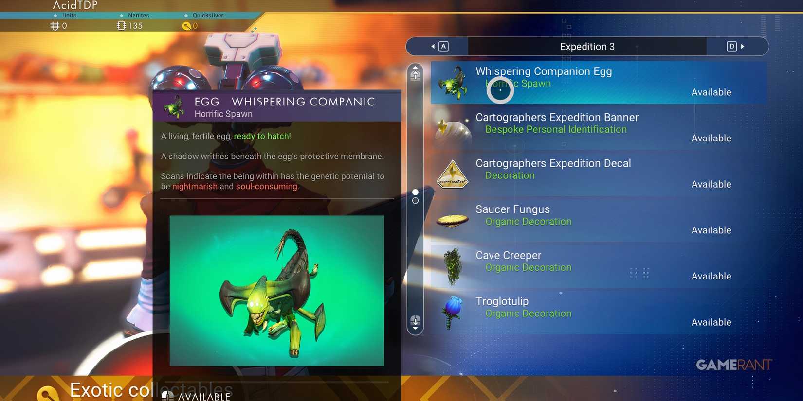 No Man's Sky Whispering Egg